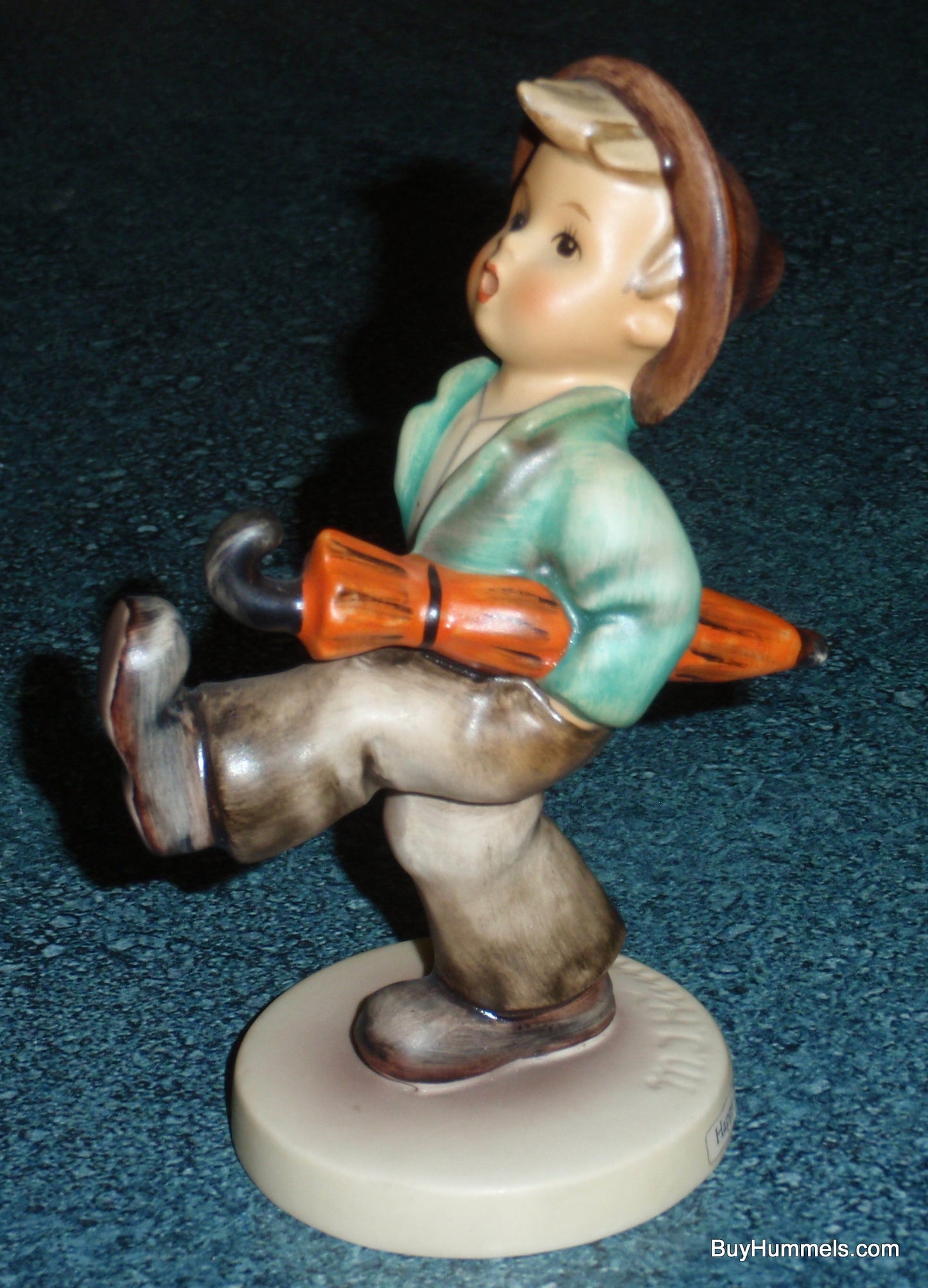 "Happy Traveler" Goebel Hummel Figurine #109/0 - Little Boy Out On An Adventure!