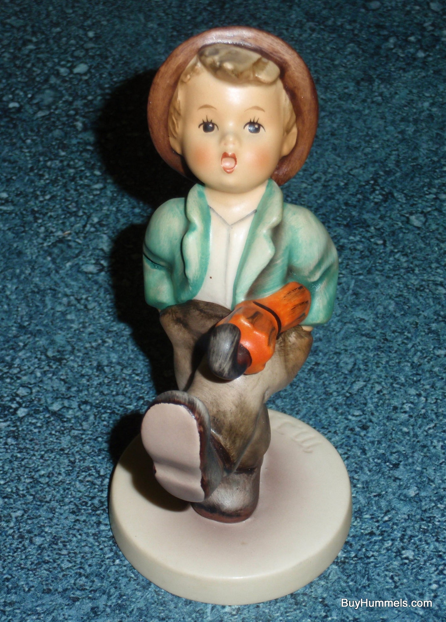 "Happy Traveler" Goebel Hummel Figurine #109/0 - Little Boy Out On An Adventure!