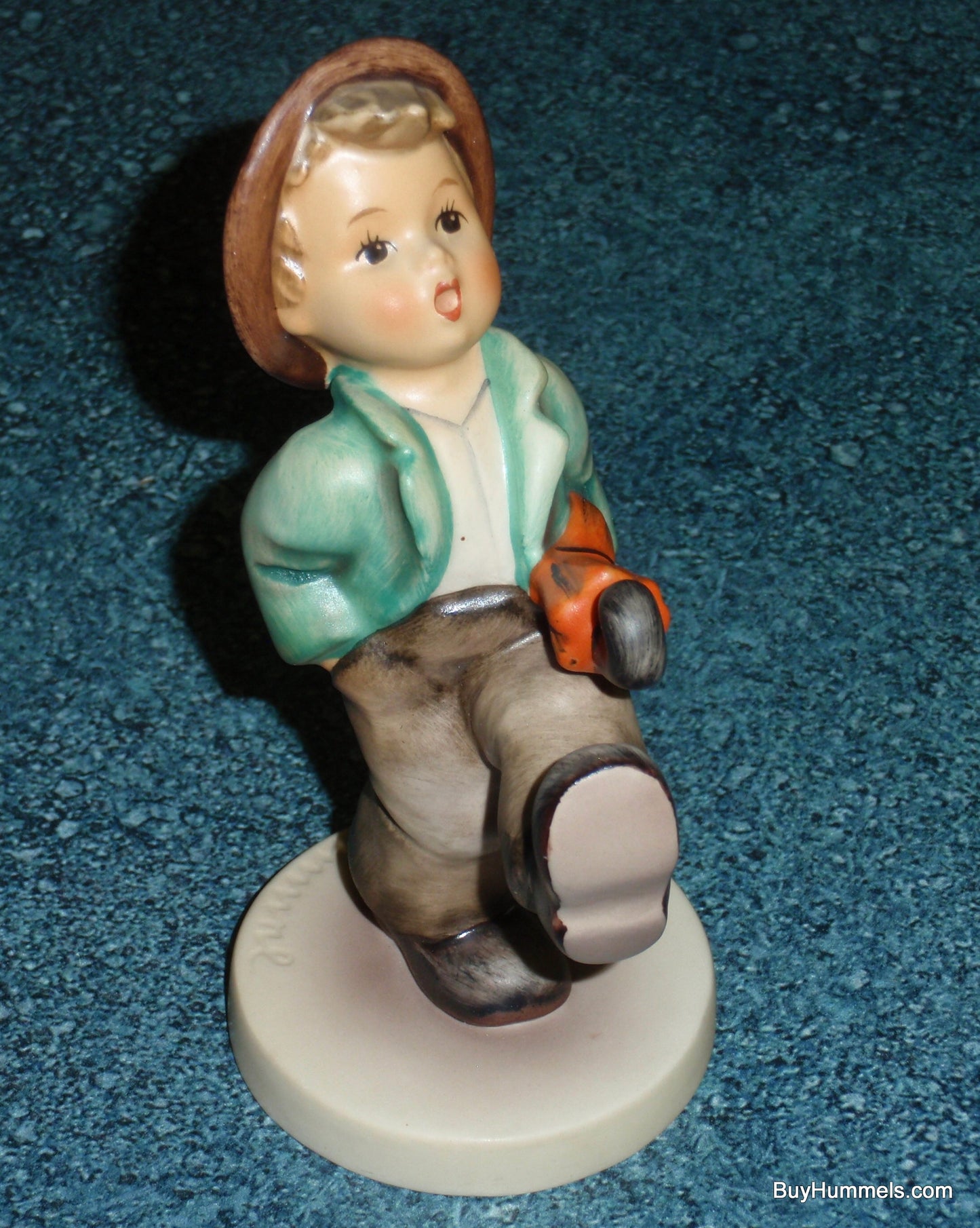 "Happy Traveler" Goebel Hummel Figurine #109/0 - Little Boy Out On An Adventure!