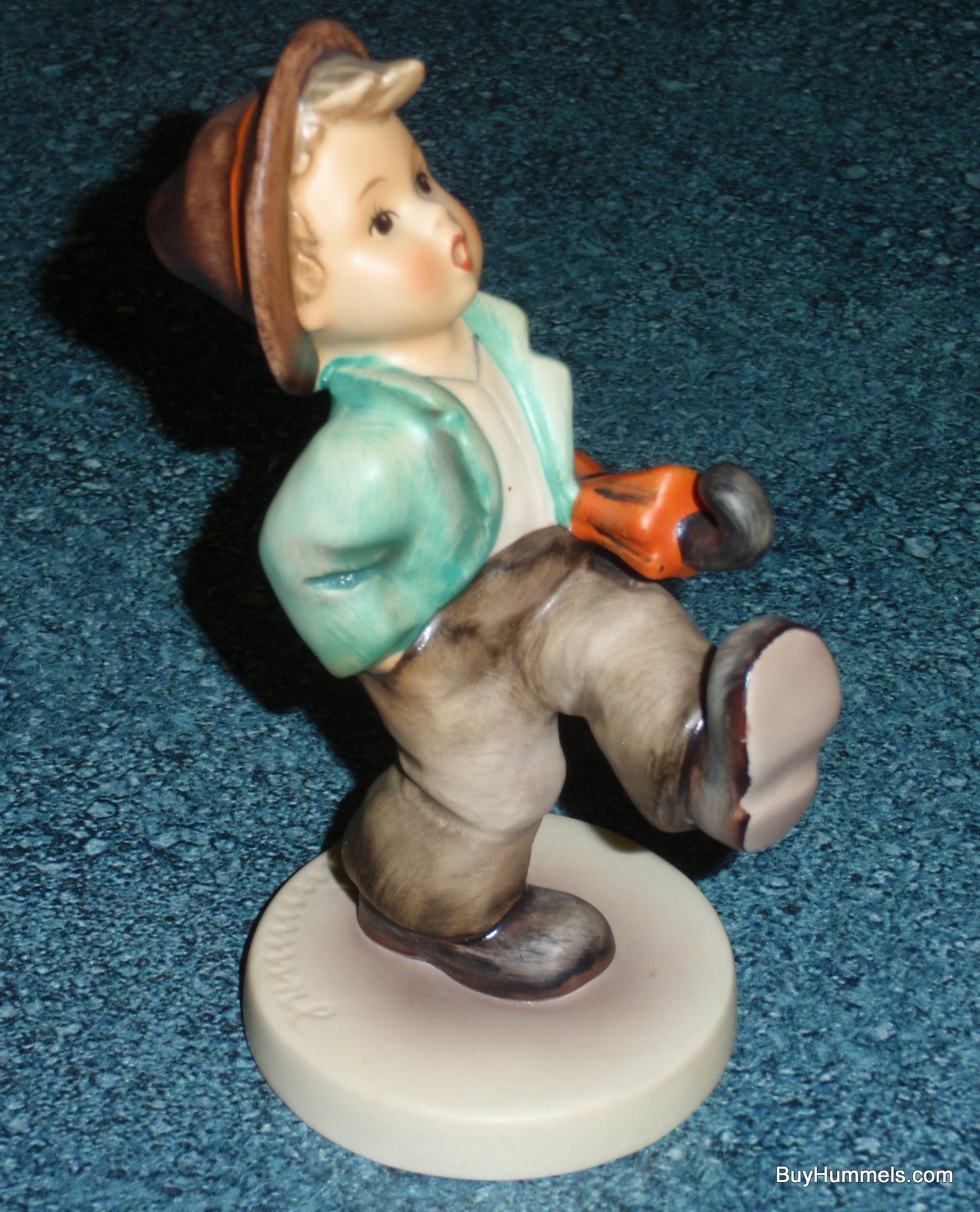 "Happy Traveler" Goebel Hummel Figurine #109/0 - Little Boy Out On An Adventure!