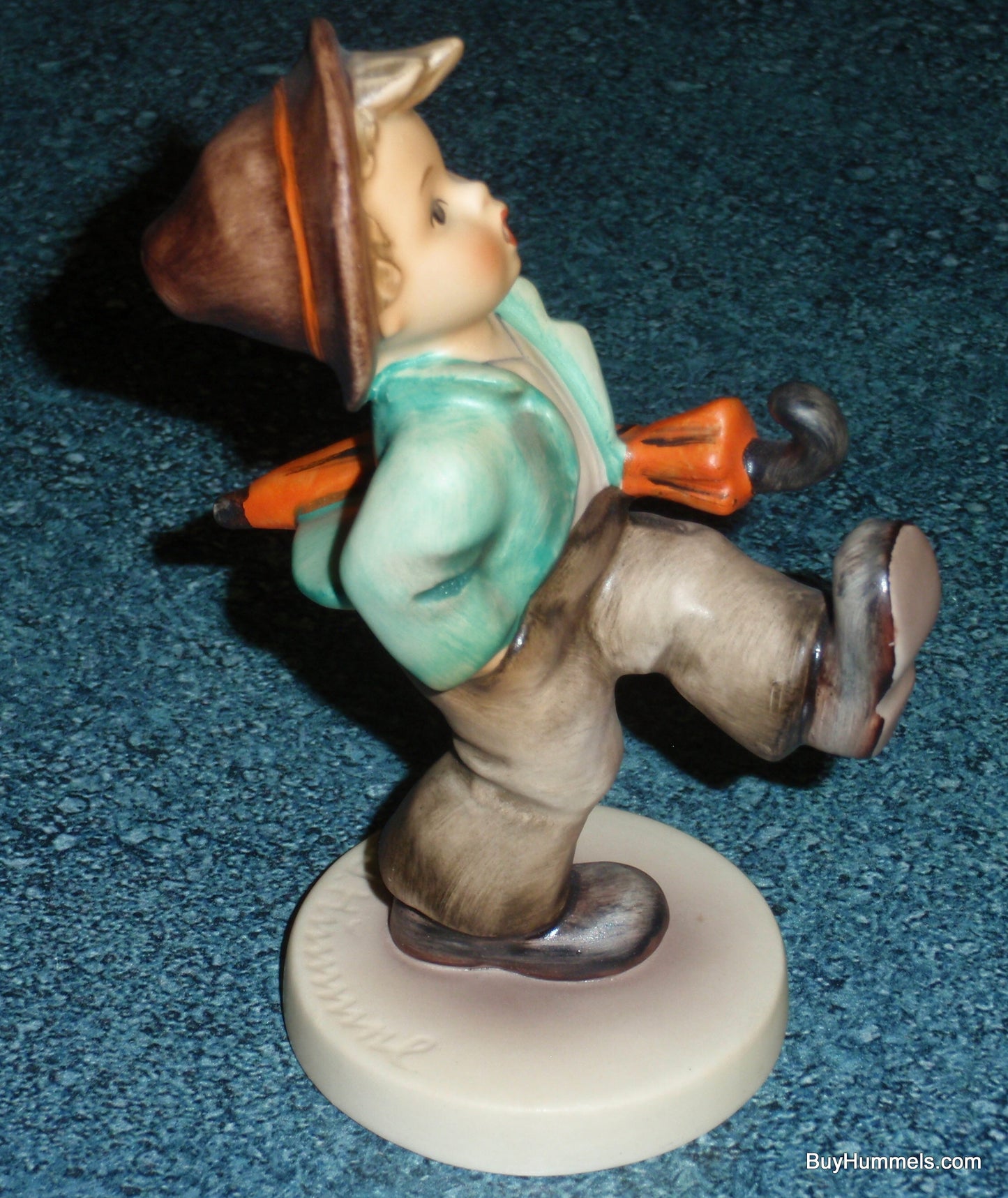 "Happy Traveler" Goebel Hummel Figurine #109/0 - Little Boy Out On An Adventure!