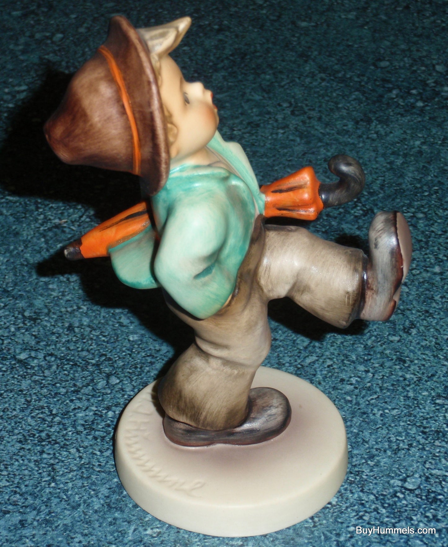 "Happy Traveler" Goebel Hummel Figurine #109/0 - Little Boy Out On An Adventure!