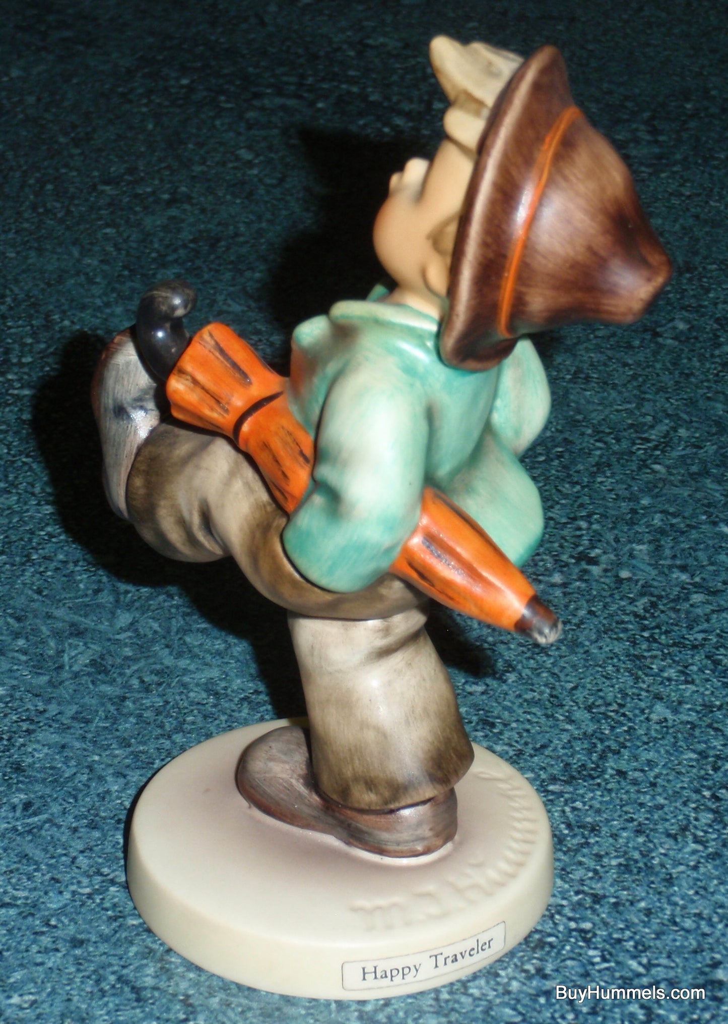 "Happy Traveler" Goebel Hummel Figurine #109/0 - Little Boy Out On An Adventure!