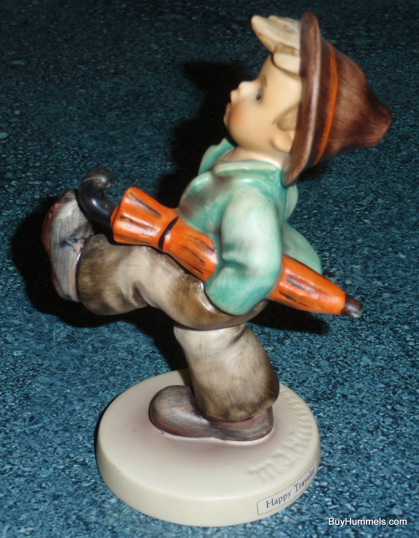 "Happy Traveler" Goebel Hummel Figurine #109/0 - Little Boy Out On An Adventure!