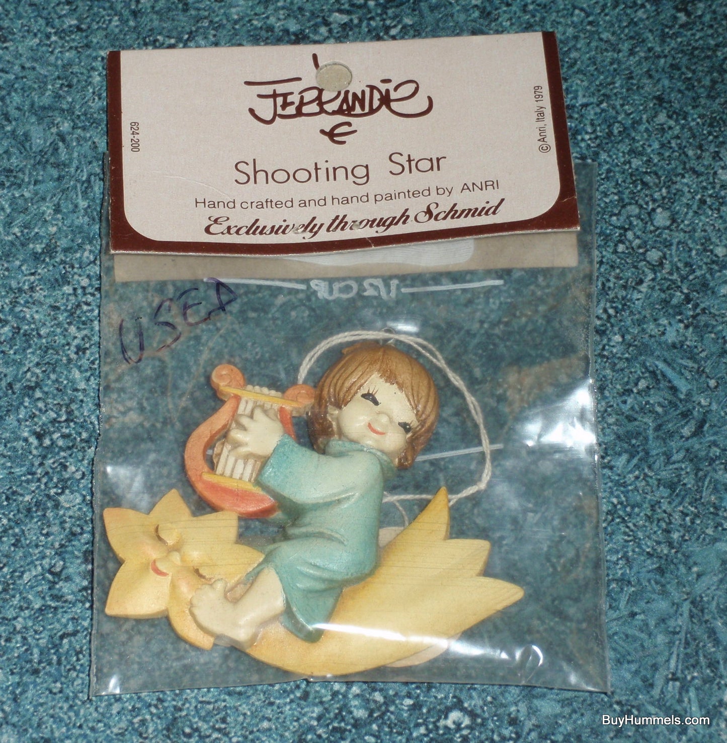 "Shooting Star" Anri Ferrandiz Wood Carved Collectible Christmas Gift Ornament From Italy