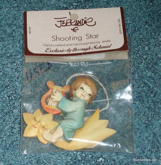 "Shooting Star" Anri Ferrandiz Wood Carved Collectible Christmas Gift Ornament From Italy
