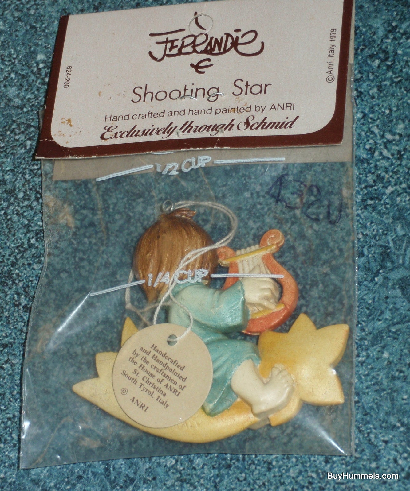 "Shooting Star" Anri Ferrandiz Wood Carved Collectible Christmas Gift Ornament From Italy