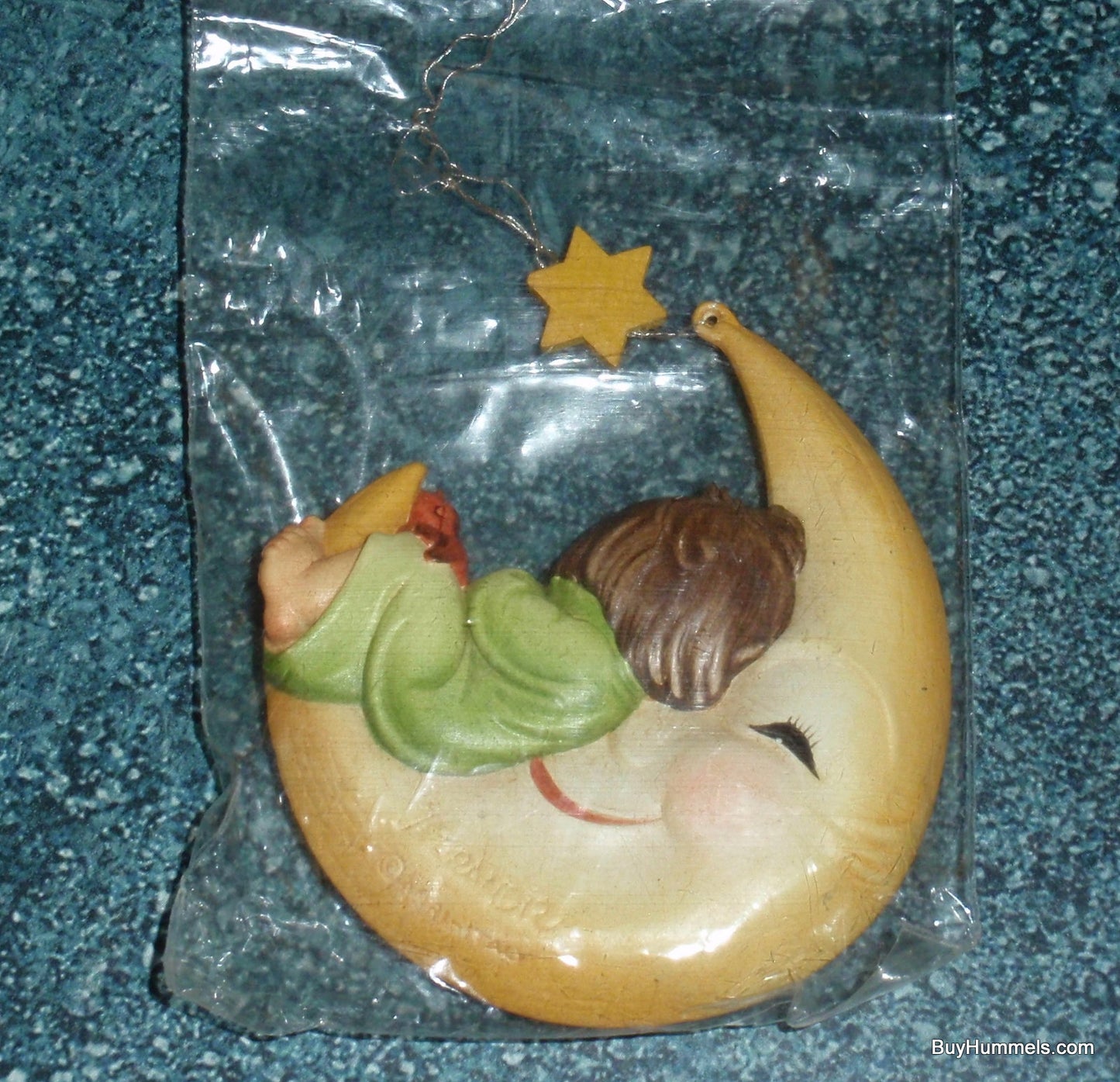 ANRI Ferrandiz TORIART “Dreaming” Child Sleeping On Crescent Moon Christmas Ornament Gift #624-203