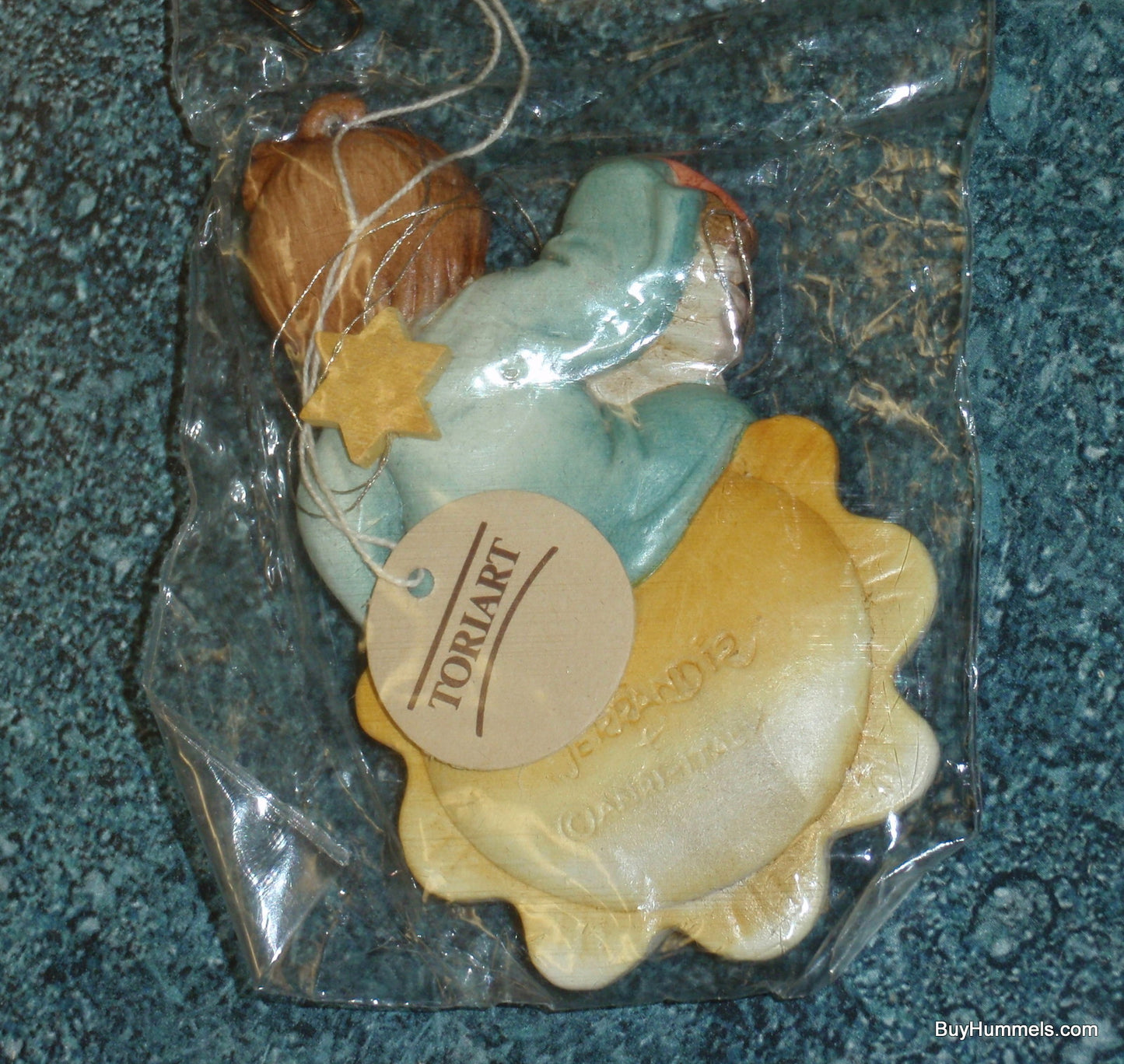 Anri Toriart "Concertina" Ferrandiz 4" Child On Sun Playing Accordion Christmas Ornament Italy