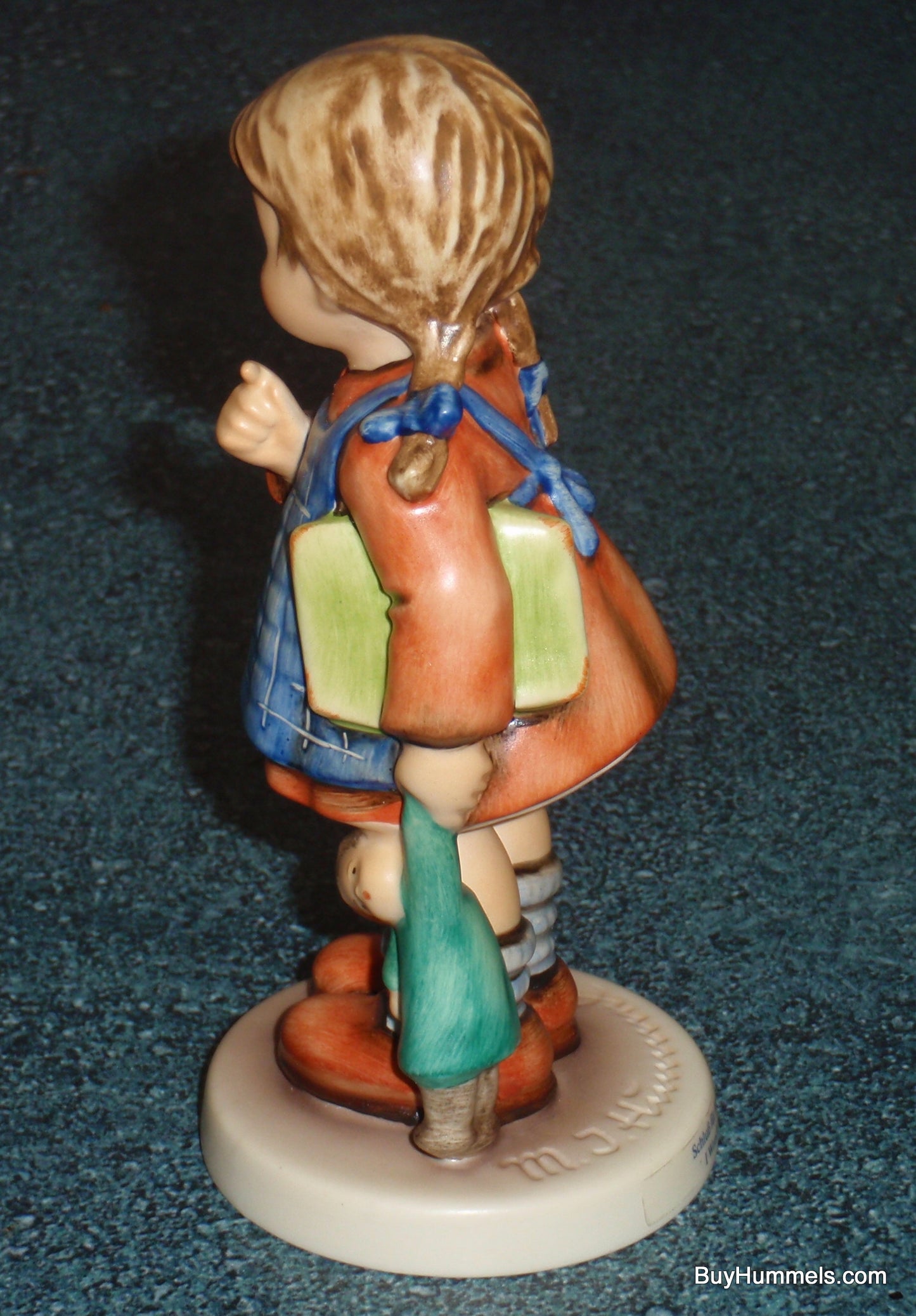 "I Wonder" Goebel Hummel Figurine #486 TMK7 - Little Girl In Dress With Doll!