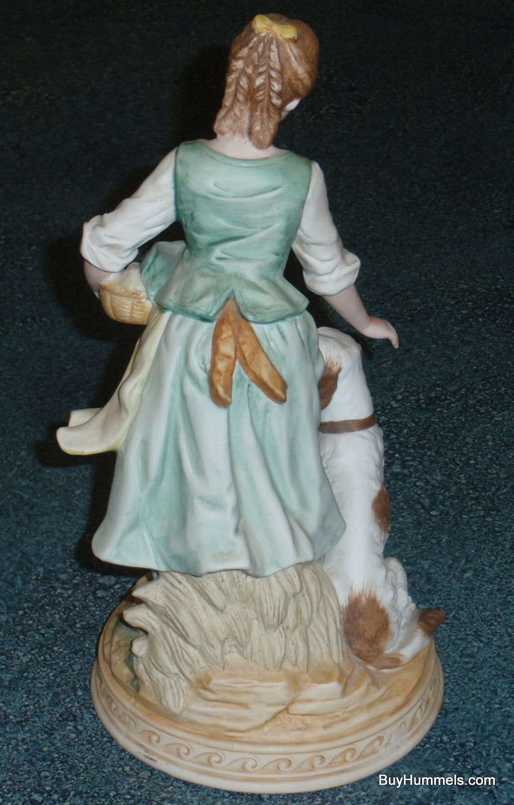 Ethan Allen Figurine Bisque Girl With Spaniel Dog 3215A - CUTE CHRISTMAS GIFT!