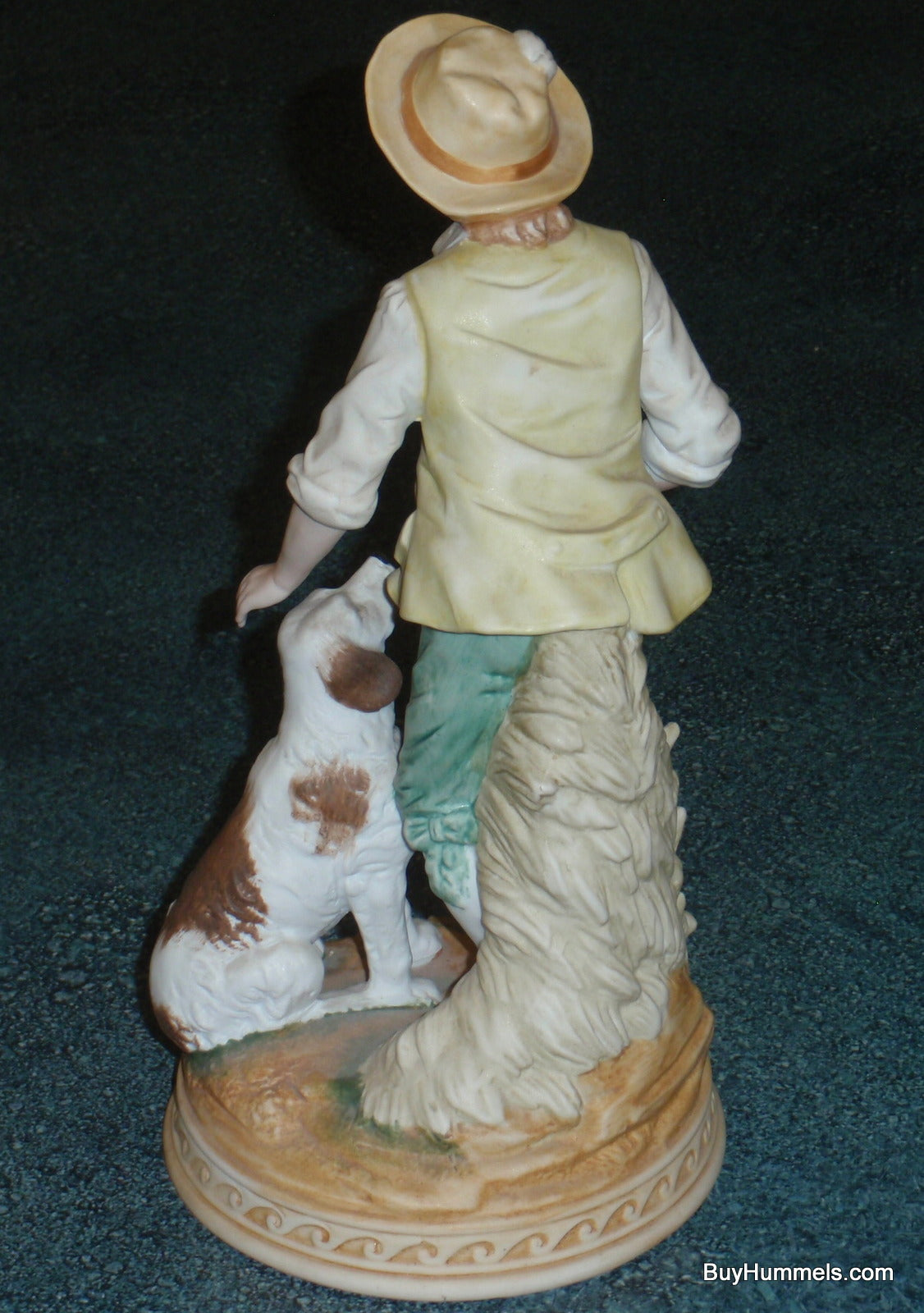 Ethan Allen Figurine Bisque Boy With Spaniel Dog 3215A - CUTE VICTORIAN GIFT!