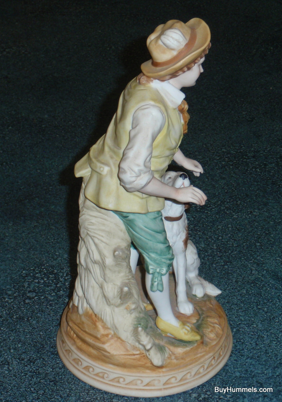 Ethan Allen Figurine Bisque Boy With Spaniel Dog 3215A - CUTE VICTORIAN GIFT!