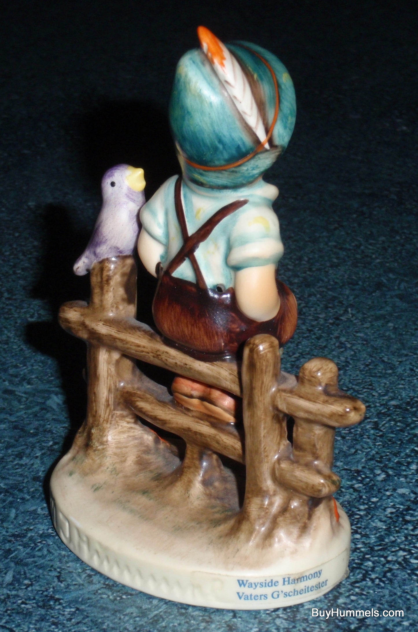 "Wayside Harmony" Goebel Hummel Figurine #111 3/0 - Boy On Fence With Song Bird!