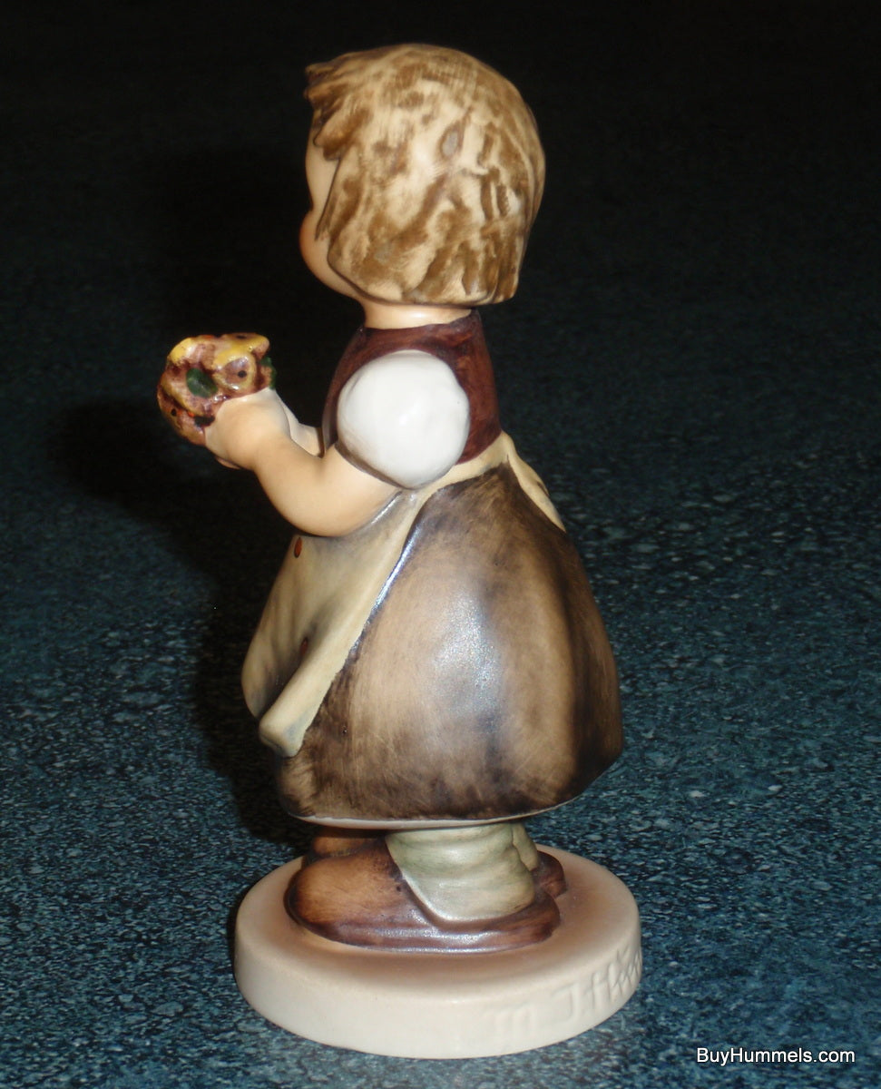 "For Mother" Goebel Hummel Figurine #257 - Cute Little Girl With A Bouquet Of Flowers For Mom!