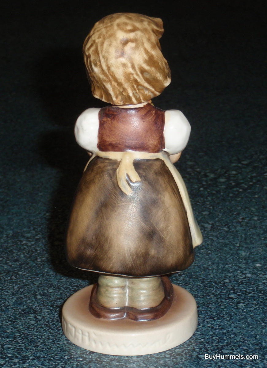"For Mother" Goebel Hummel Figurine #257 - Cute Little Girl With A Bouquet Of Flowers For Mom!