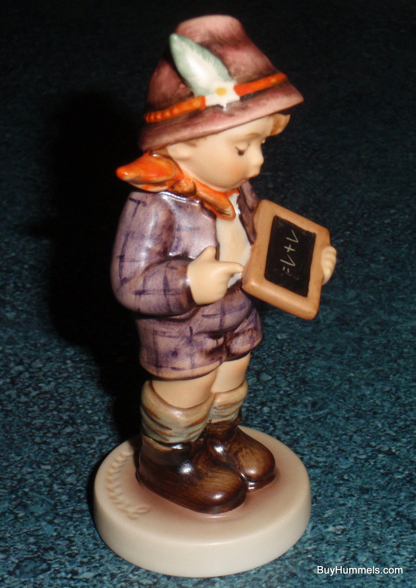 "One Plus One" Goebel Hummel Figurine #556 - Little Boy Learning Math!