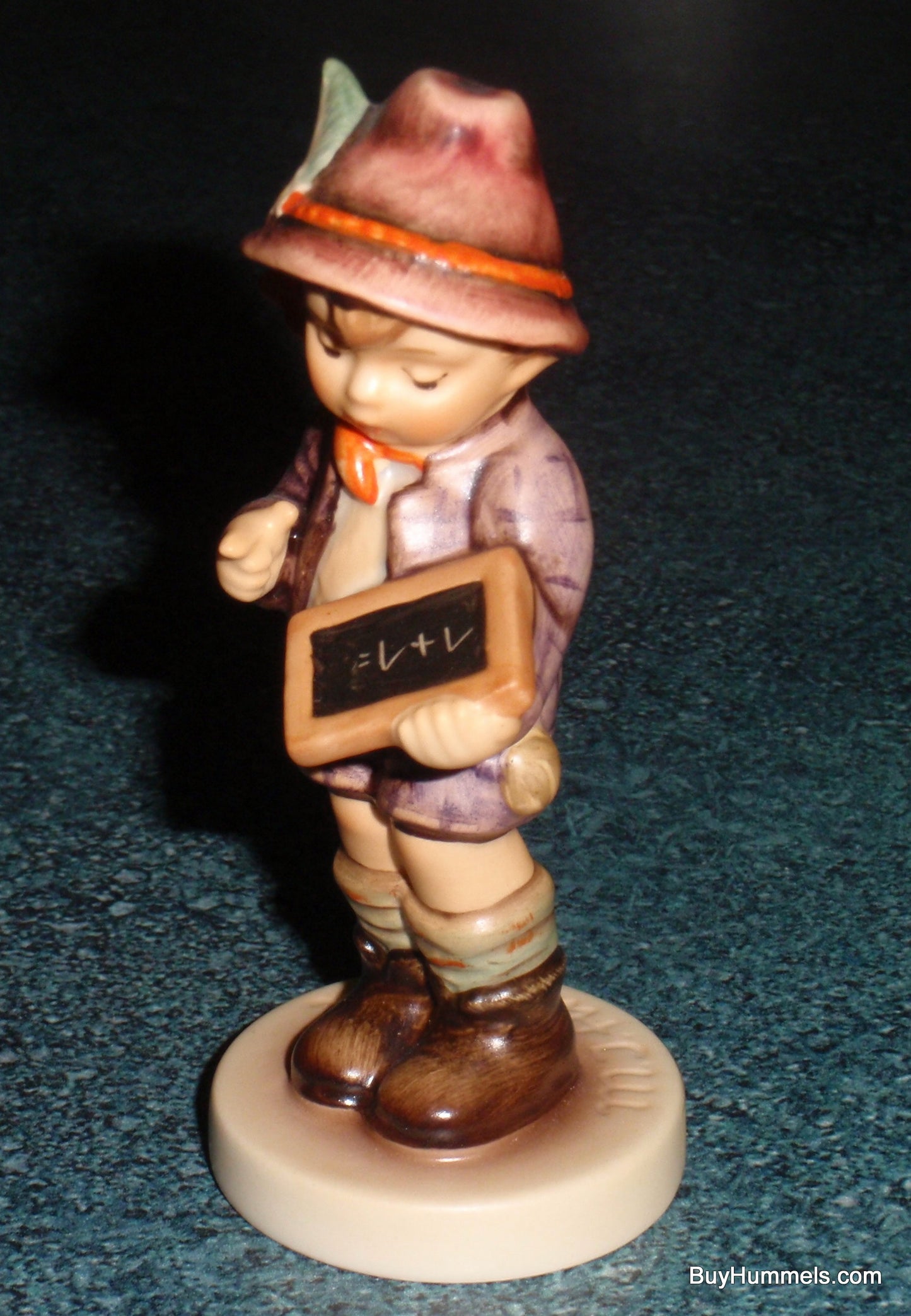 "One Plus One" Goebel Hummel Figurine #556 - Little Boy Learning Math!