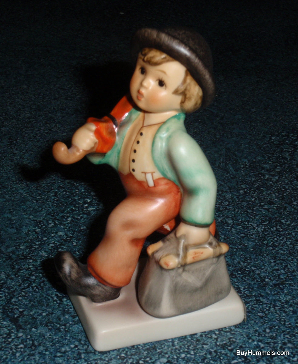 "Merry Wanderer" Goebel Hummel Figurine #11 2/0 - Little Boy With Suitcase And Umbrella!