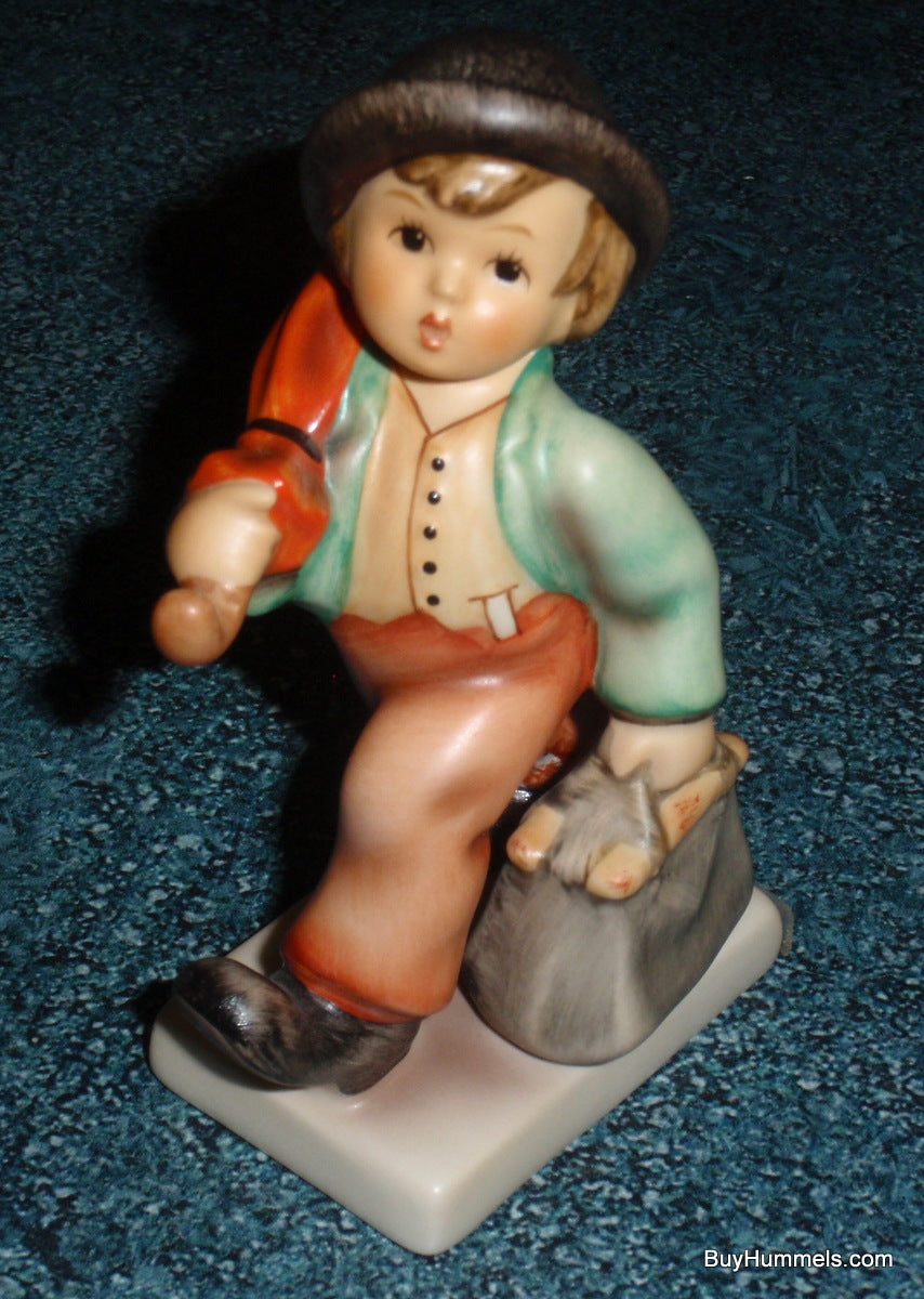 "Merry Wanderer" Goebel Hummel Figurine #11 2/0 - Little Boy With Suitcase And Umbrella!