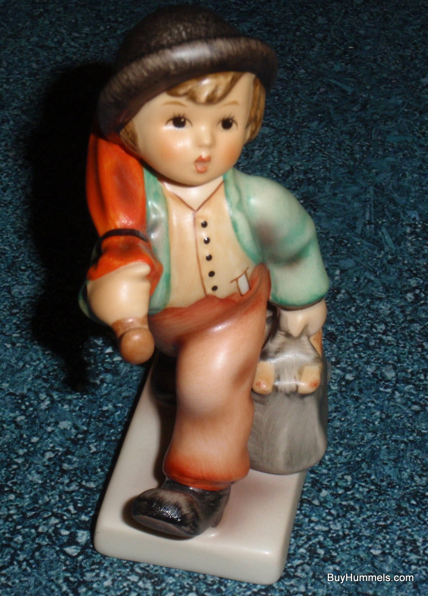 "Merry Wanderer" Goebel Hummel Figurine #11 2/0 - Little Boy With Suitcase And Umbrella!