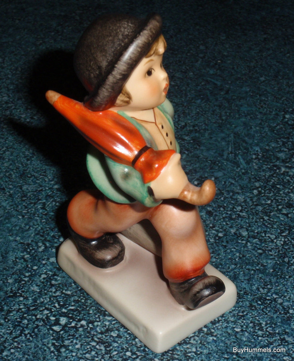 "Merry Wanderer" Goebel Hummel Figurine #11 2/0 - Little Boy With Suitcase And Umbrella!