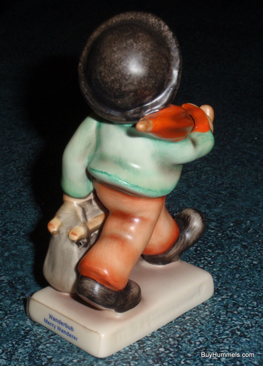 "Merry Wanderer" Goebel Hummel Figurine #11 2/0 - Little Boy With Suitcase And Umbrella!