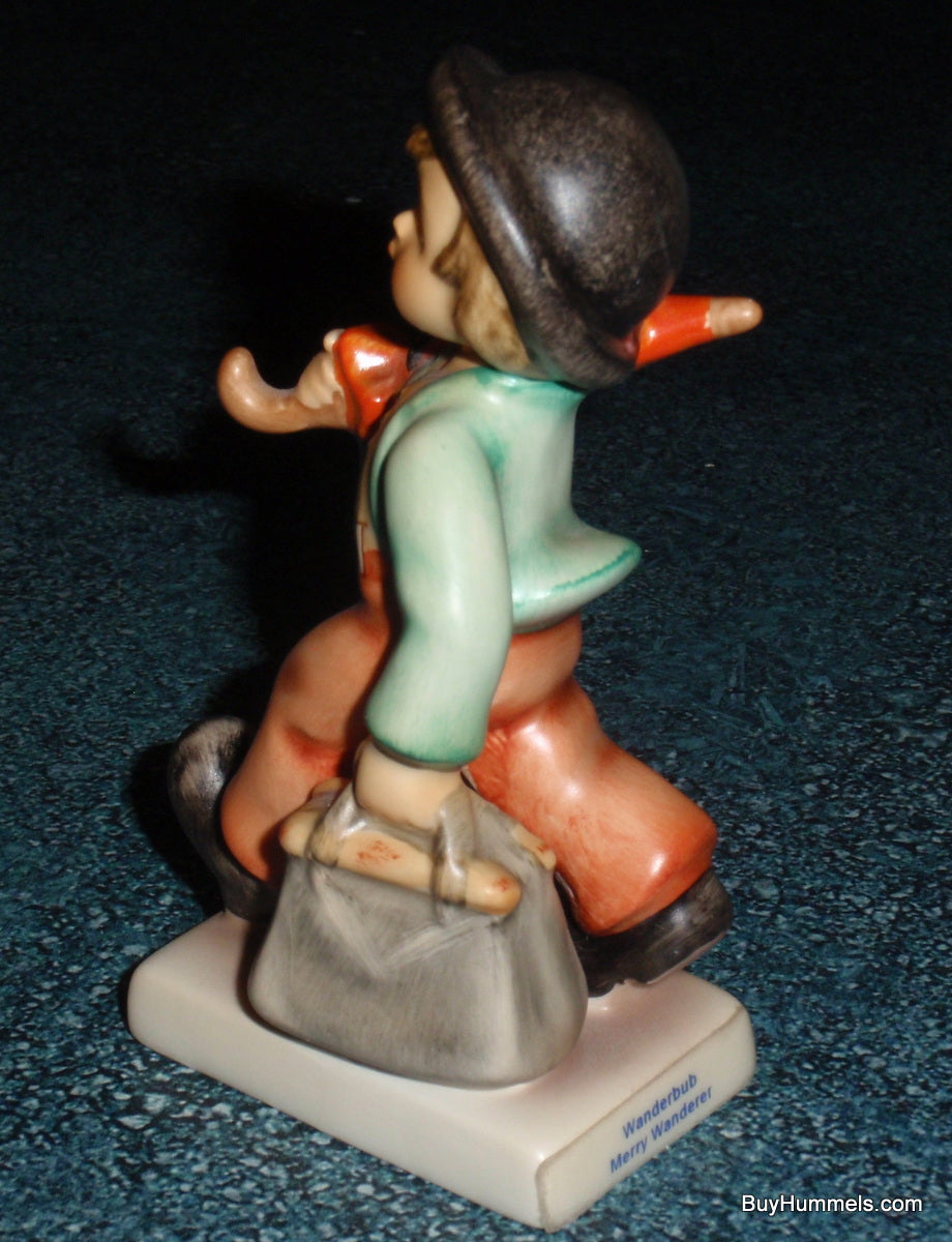 "Merry Wanderer" Goebel Hummel Figurine #11 2/0 - Little Boy With Suitcase And Umbrella!