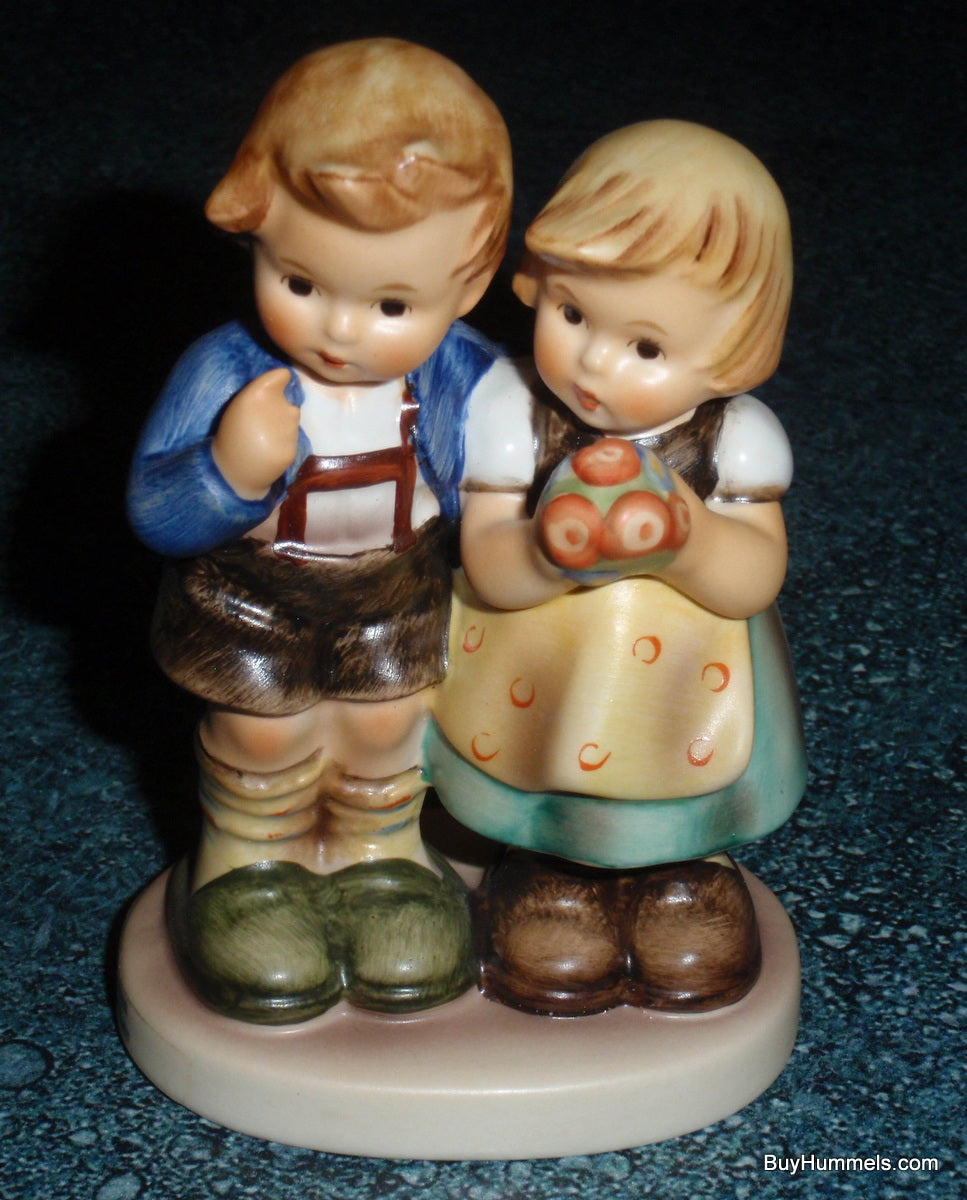 "We Congratulate" Goebel Hummel Figurine #220 - Boy And Girl With Flowers!