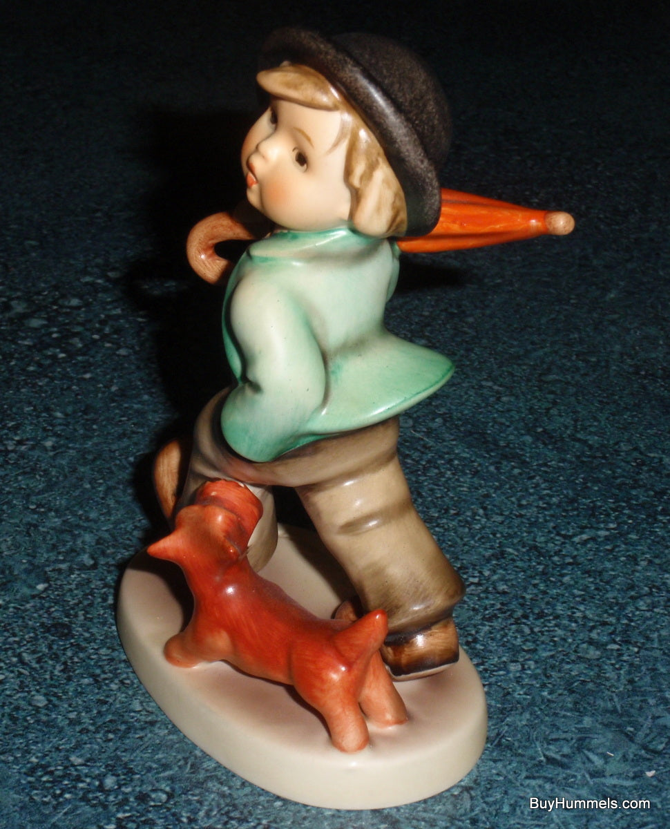 "Strolling Along" Goebel Hummel Figurine #5 - Little Boy With Puppy Dog!