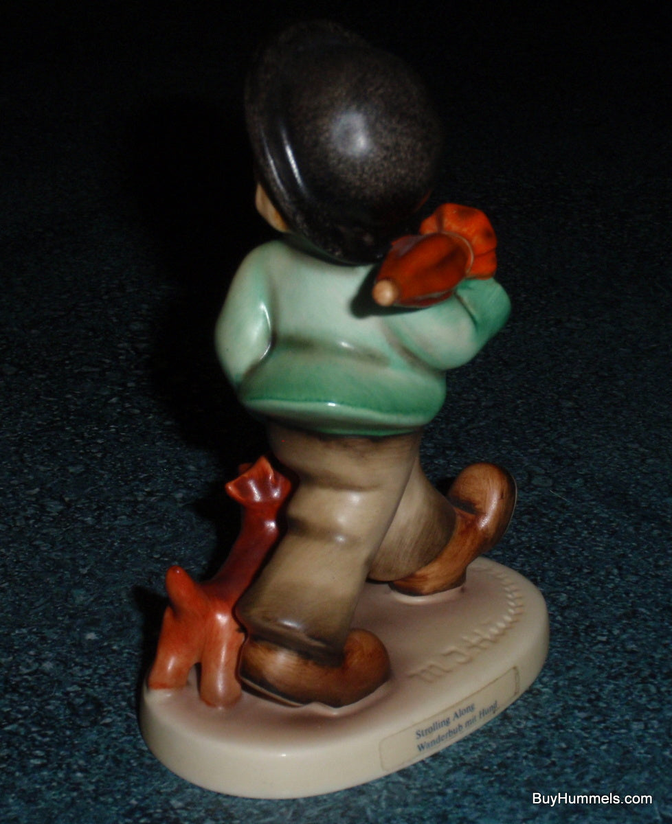 "Strolling Along" Goebel Hummel Figurine #5 - Little Boy With Puppy Dog!