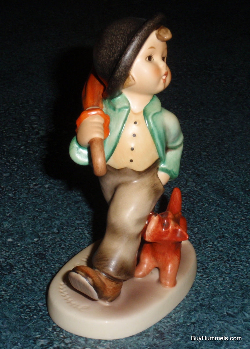 "Strolling Along" Goebel Hummel Figurine #5 - Little Boy With Puppy Dog!