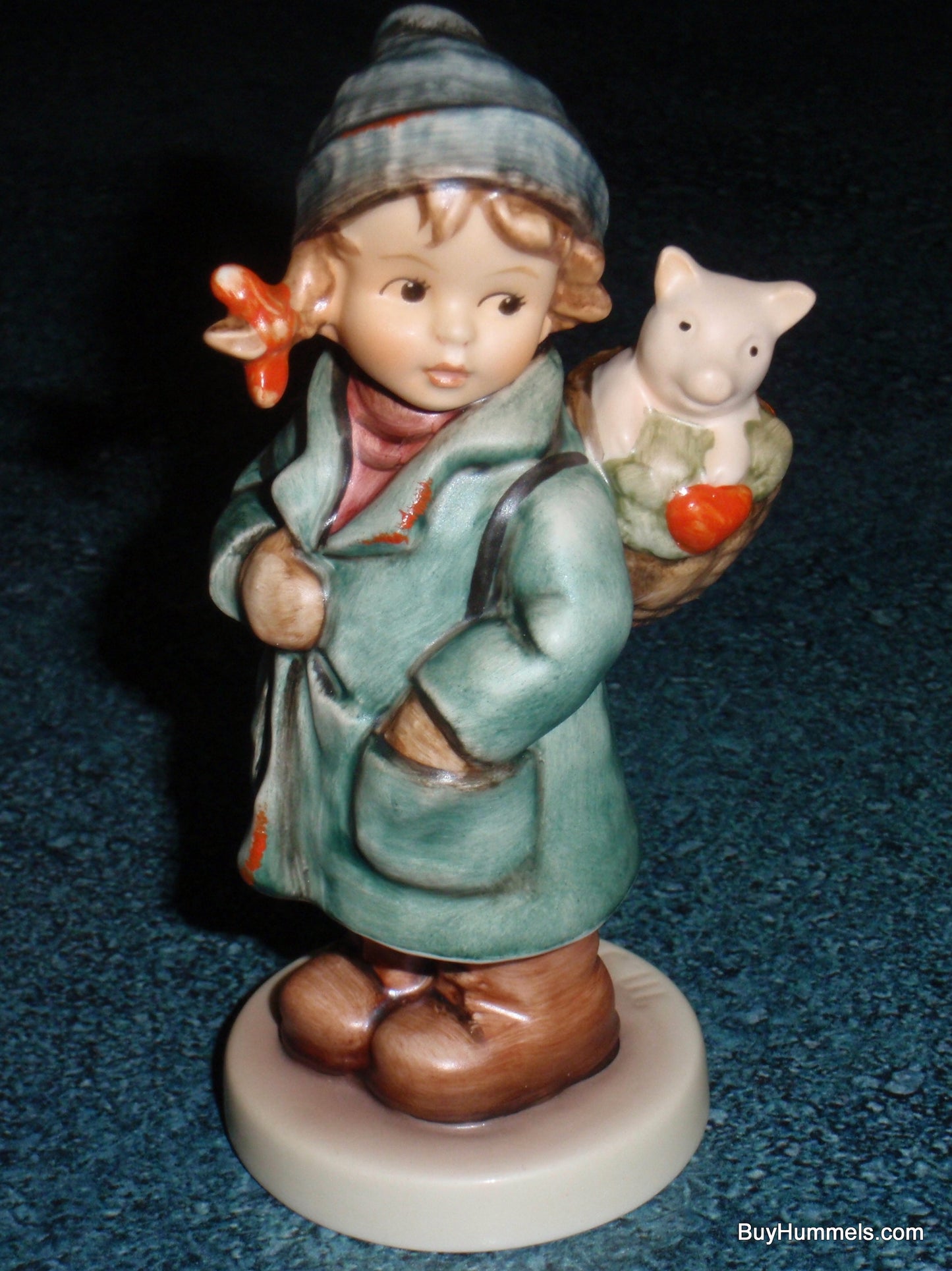 "Lucky Friend" Goebel Hummel Figurine #2235 - Limited Edition (Girl with Pig)
