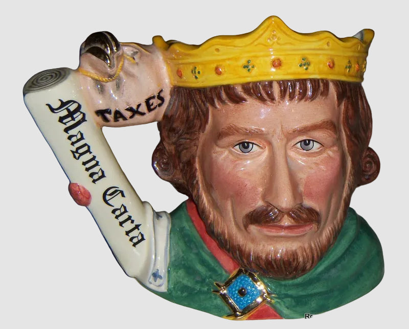 "King John" Royal Doulton Character Toby Jug D7125 - Large (7.25")