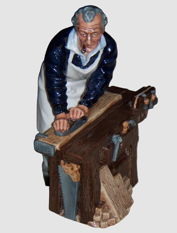 "The Carpenter" Royal Doulton Figurine HN 2678 - At Workbench (8")