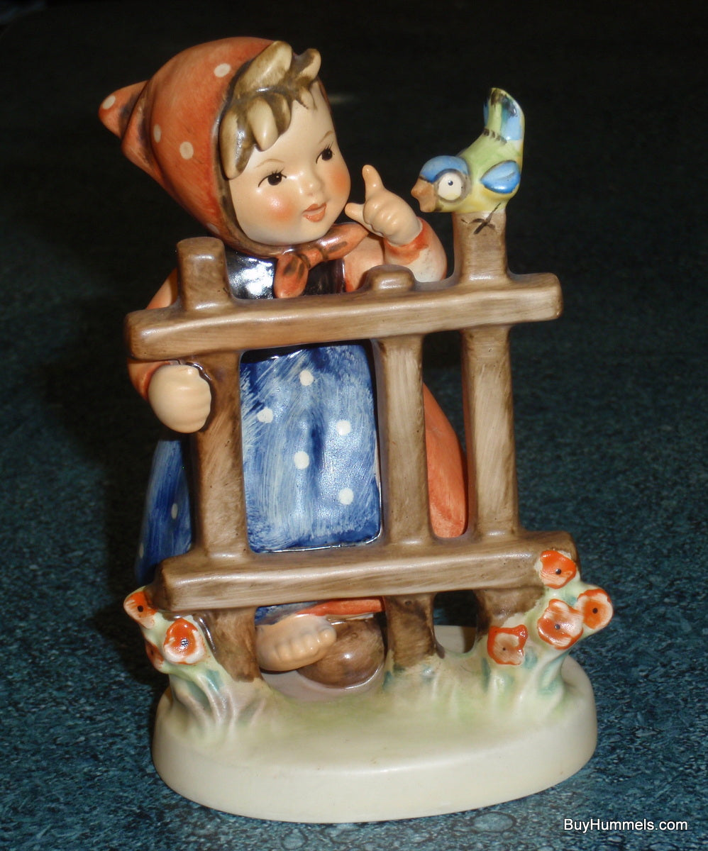 "Signs Of Spring" Goebel Hummel Figurine Large Version #203/1 - Little Girl With Bluebird!