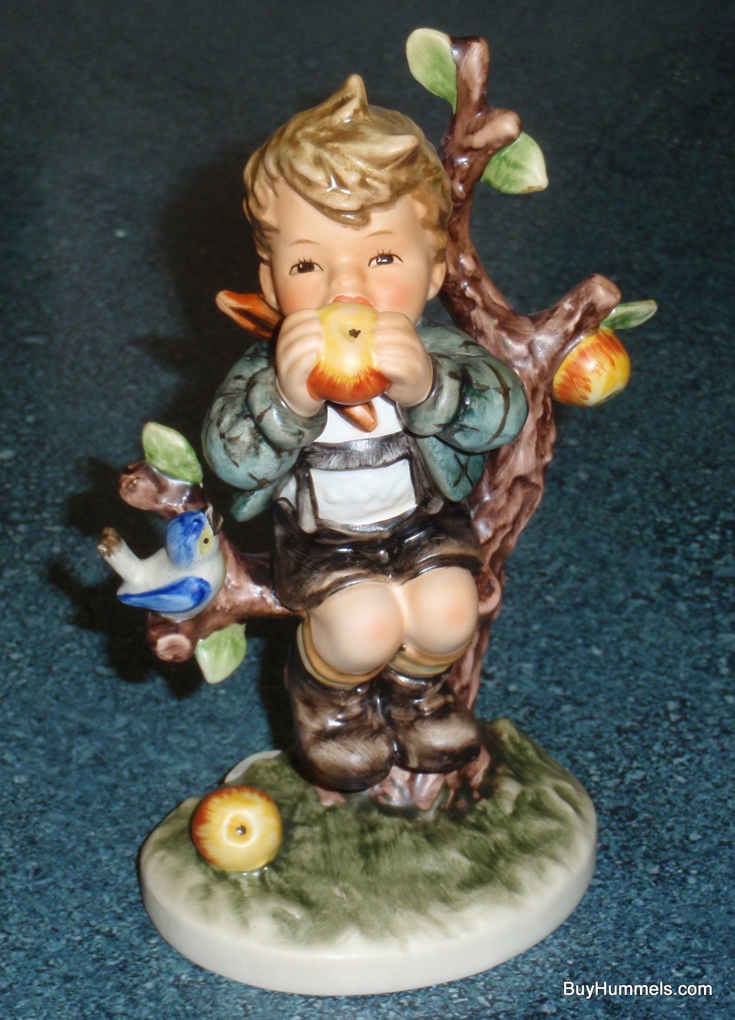 "An Apple A Day" Goebel Hummel Figurine #403 - Boy Eating Apple In Apple Tree - GIFT!