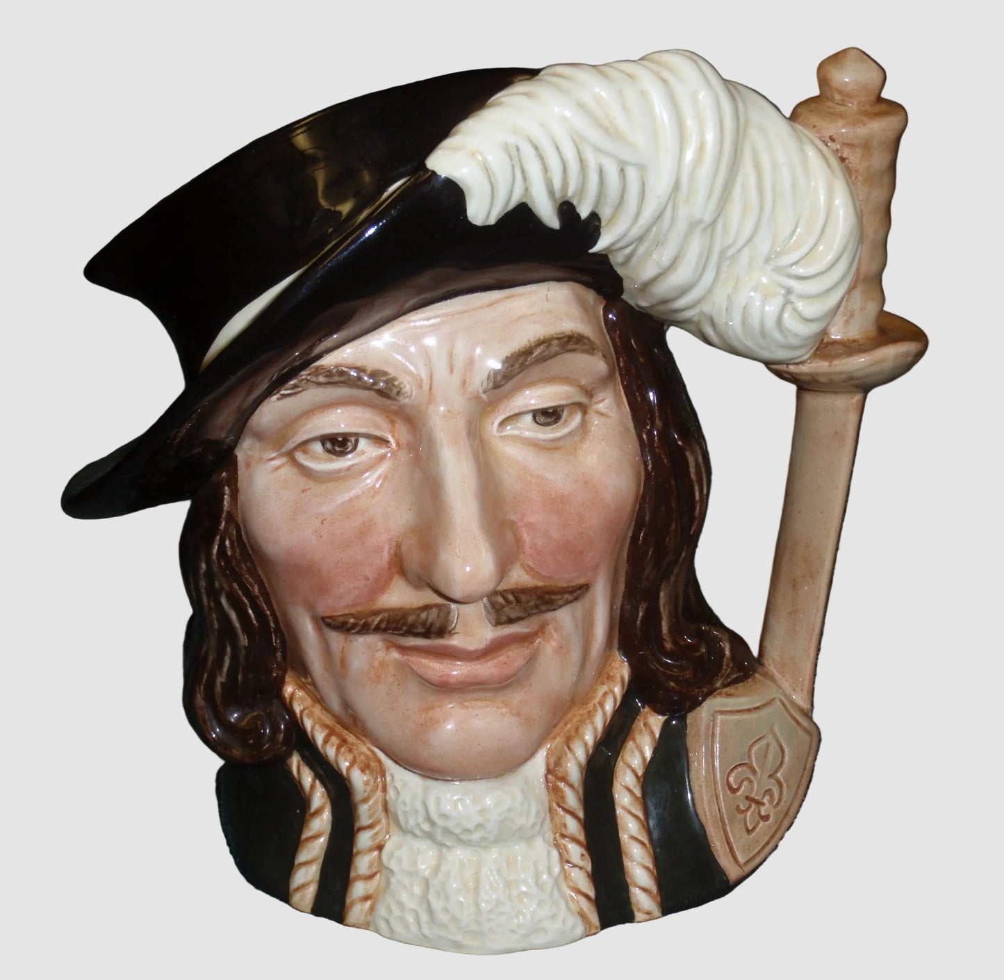 "Athos" The Three Musketeers Royal Doulton Character Jug D6439 Large (7.25")