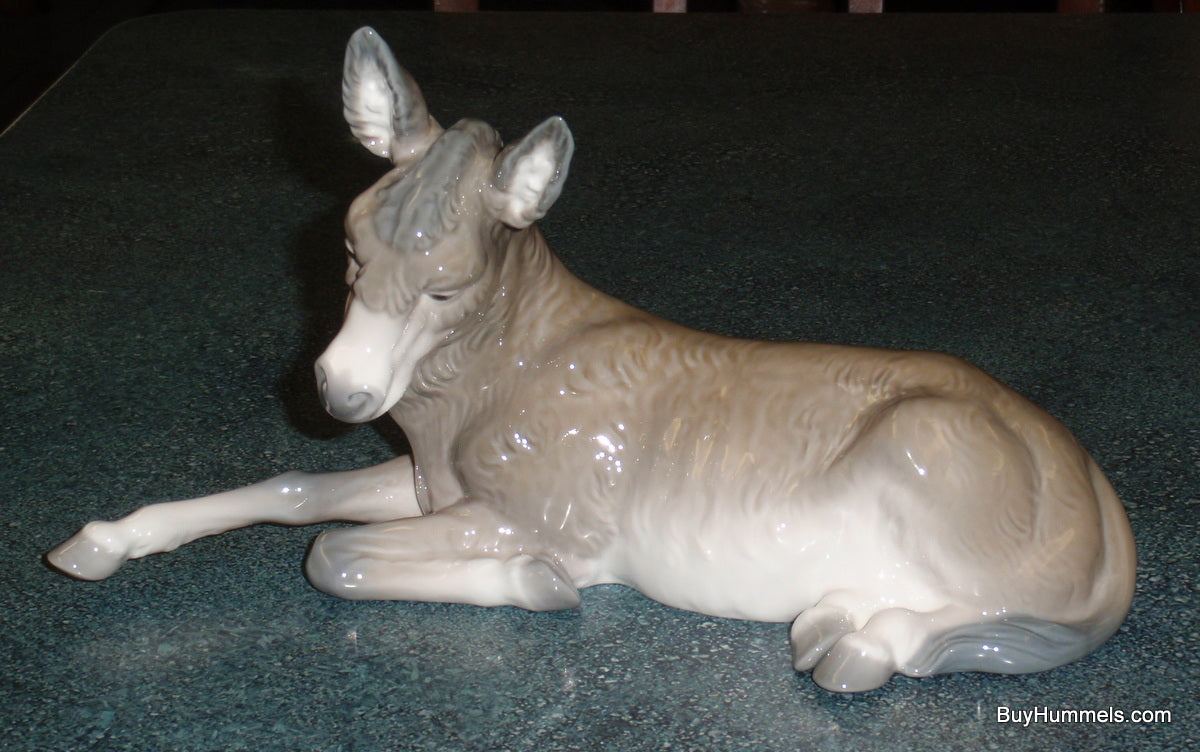 "Donkey" Lladro Christmas Nativity Figurine #1389 - Large (10.75")