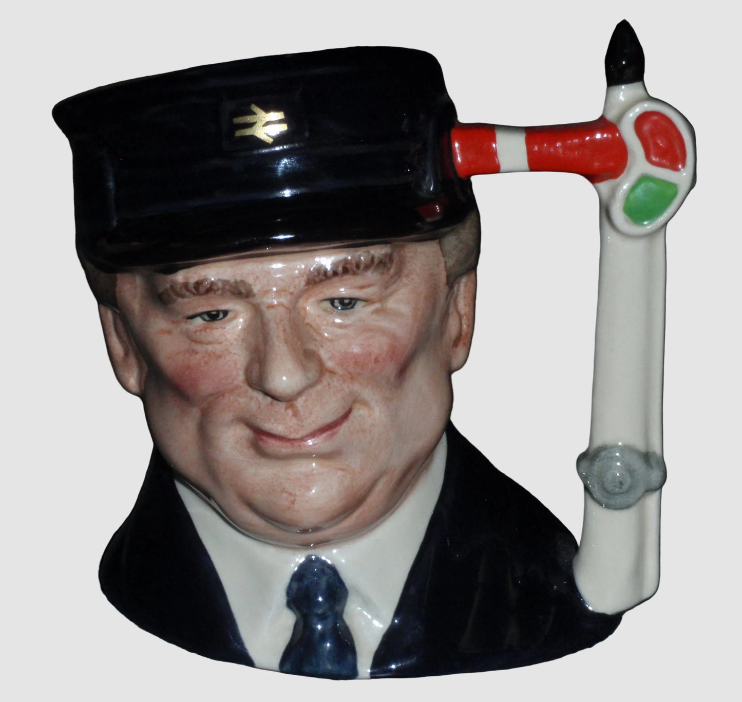 "The Engine Driver" Royal Doulton Character Toby Jug D6823 - Limited Edition (4")