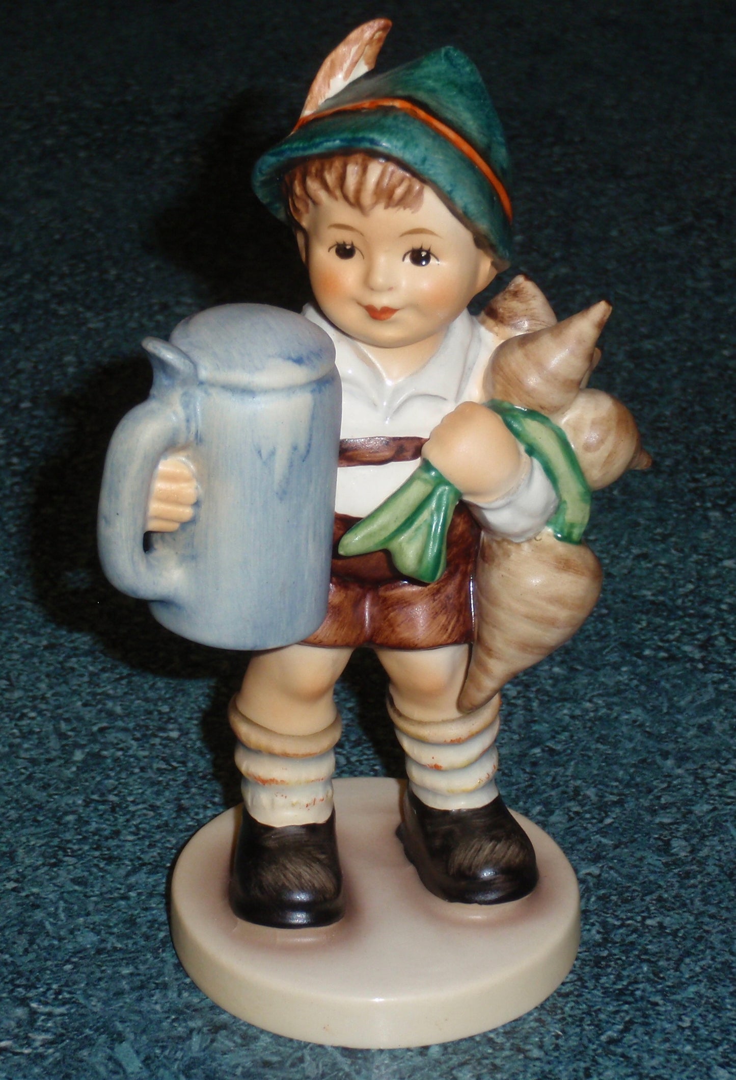 "For Father" Goebel Hummel Figurine #87 - Boy With Stein And Turnips!