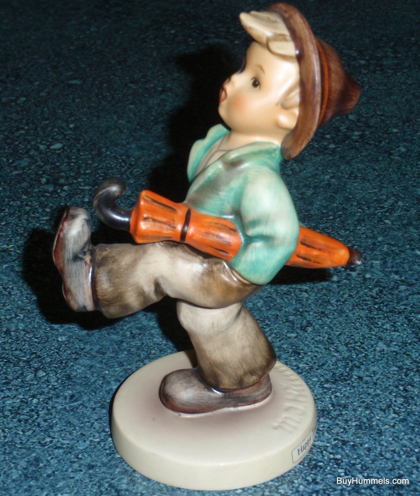 "Happy Traveler" Goebel Hummel Figurine #109/0 - Little Boy Out On An Adventure!