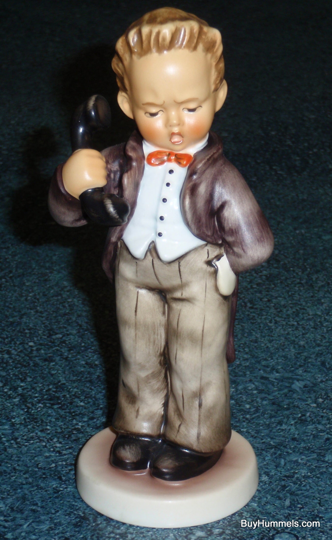 Goebel Hummel Figurine "Hello" #124/0 - Little "Boss" Boy On The Telephone - CUTE GIFT!