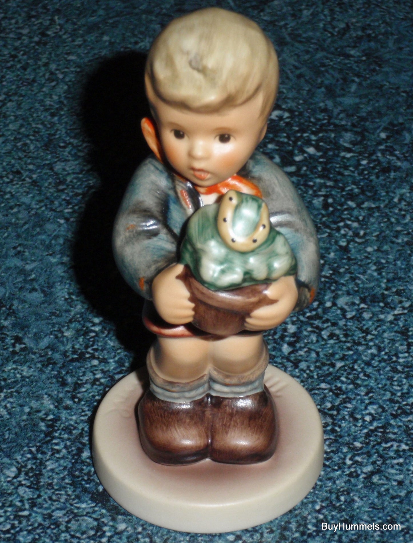 "Lucky Charmer" Goebel Hummel Figurine #2071 - Boy With Horse Shoe - Great Gift!