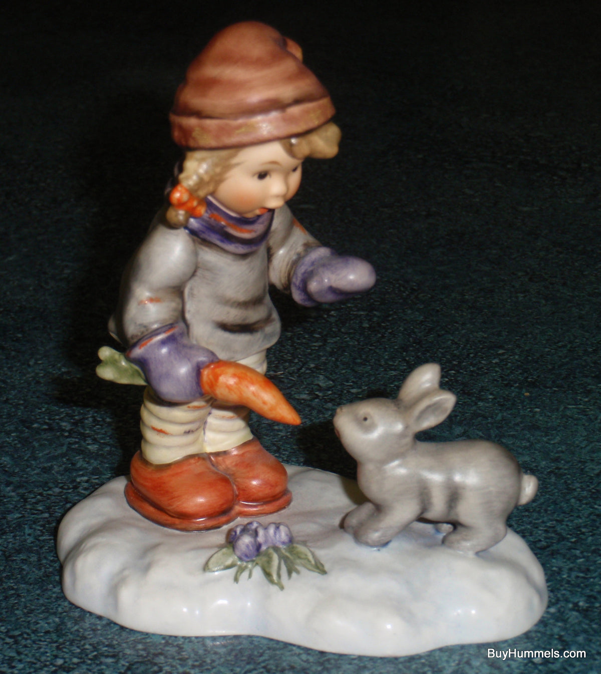 "Peaceful Offering" LIMITED EDITION Hummel Figurine #2066 - Girl With Bunny In The Snow!