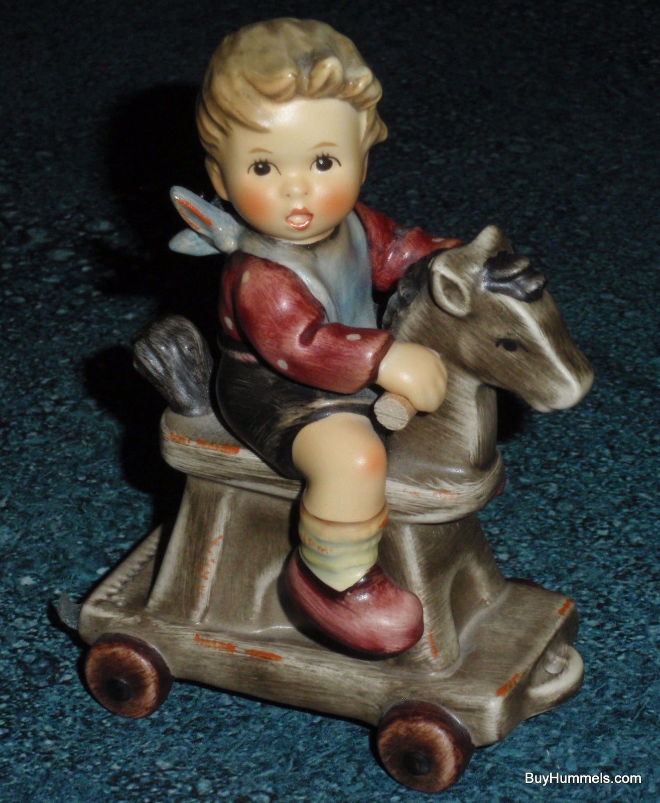 Riding Lesson Goebel Hummel Figurine #2020 Boy On Rocking Horse - RARE GIFT!