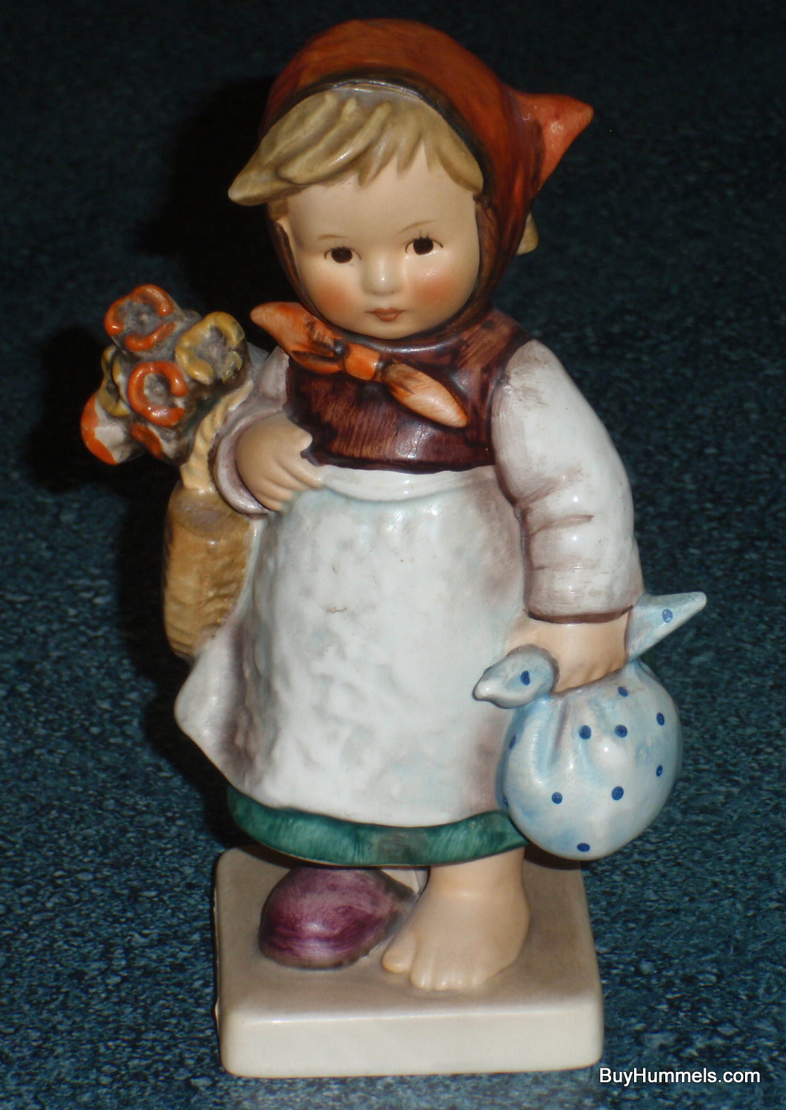 "Weary Wanderer" Goebel Hummel Figurine #204 - Little Girl On An Adventure!