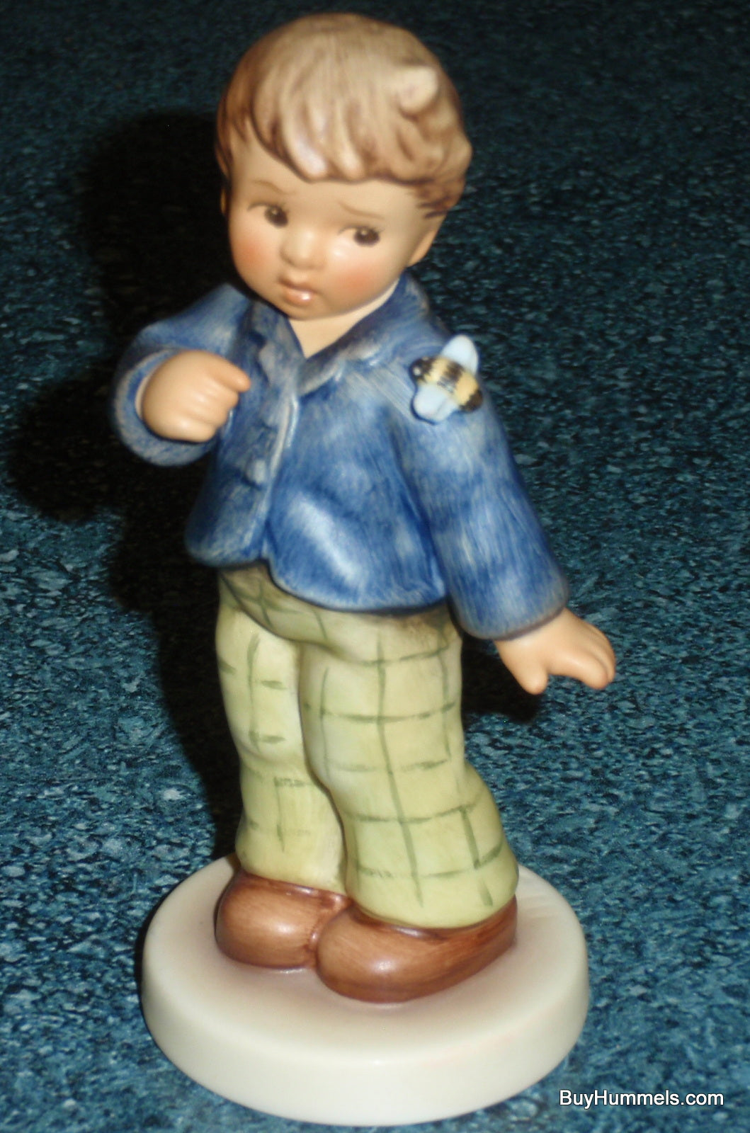 "Who Are You?" #2295 Goebel Hummel Figurine - Boy With Bumble Bee - GIFT!