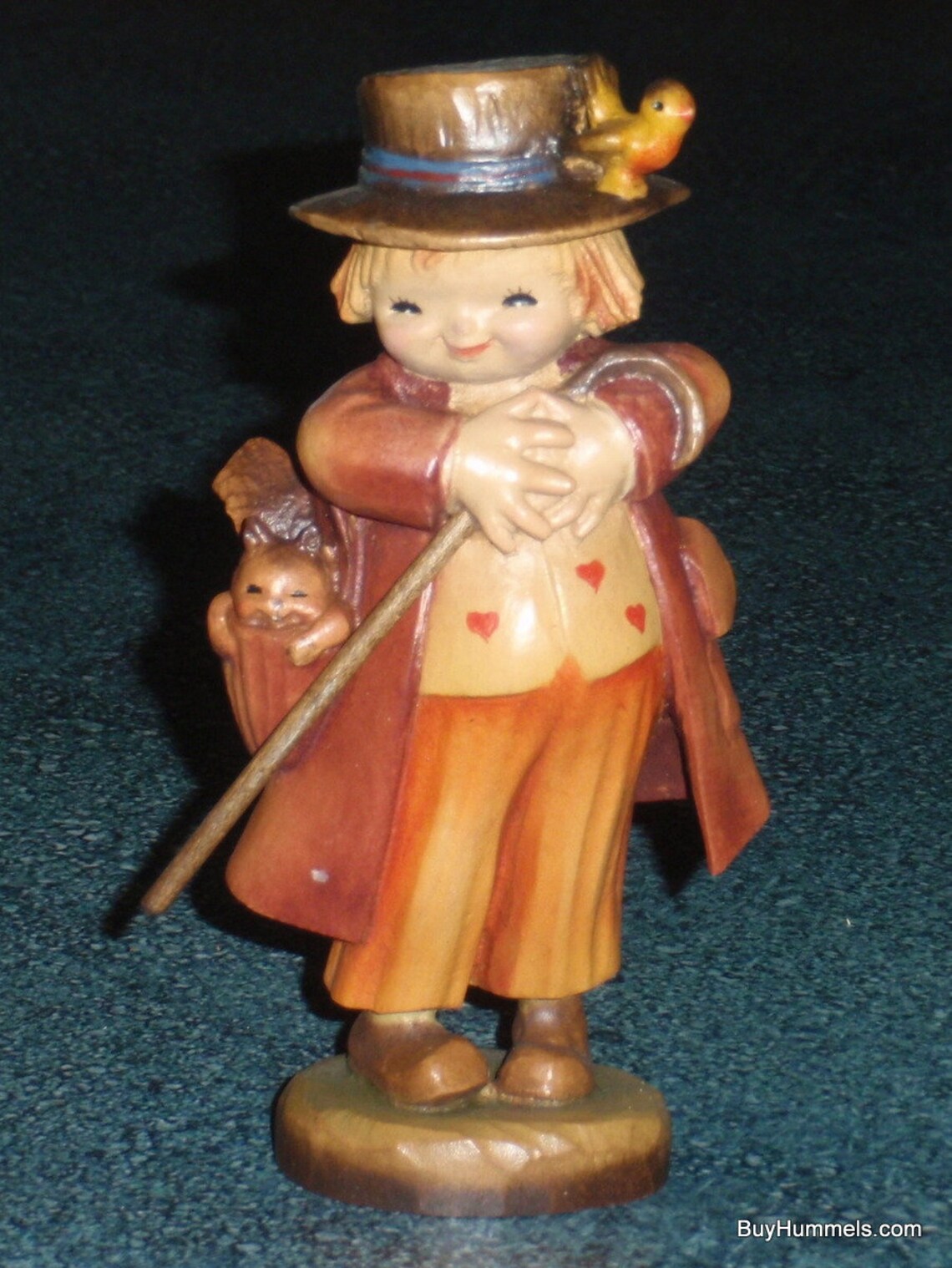 "Happy Wanderer" Anri Juan Ferrandiz Wood Carving #651575 - With Box (6")