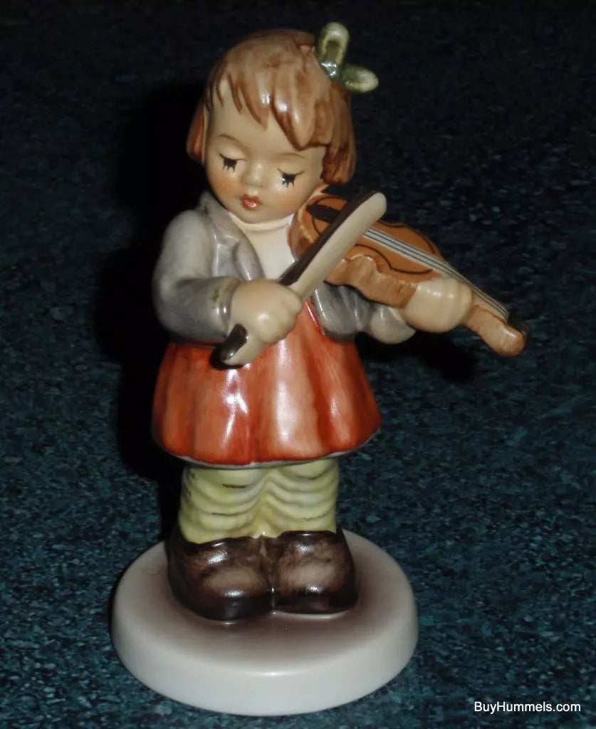 "First Violin" Goebel Hummel Figurine #2184 TMK8 - Little Girl Playing Violin!